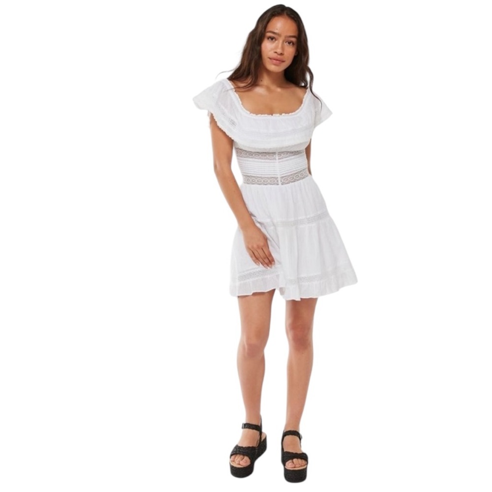 RAHI Desert Emma Ruffle Lace Inset Mini Dress - Picture 2 of 16